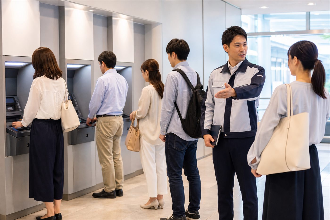 ATMの列と運用改善